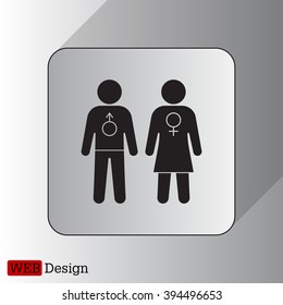 man and woman icon