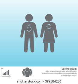 man and woman icon