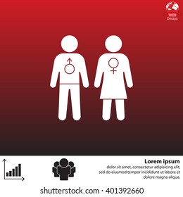 man and woman icon