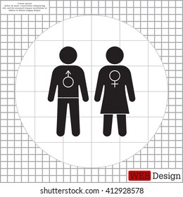 man and woman icon