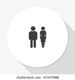 Man and woman icon.