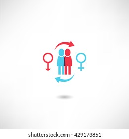 Man and woman icon