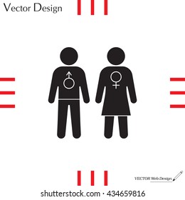 man and woman icon