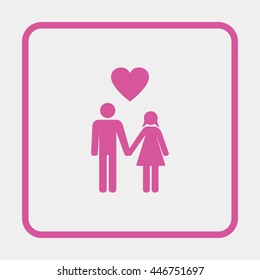 Man and woman icon.