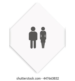 Man and woman icon.