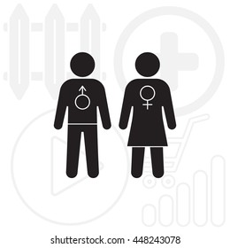 man and woman icon