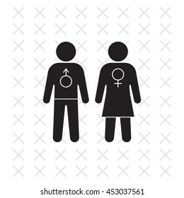 man and woman icon