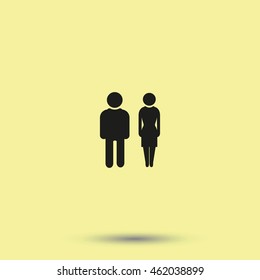 Man and woman icon.