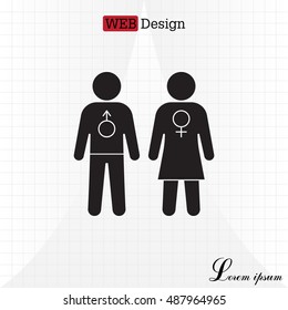 man and woman icon