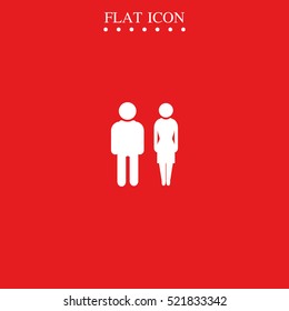 Man and woman icon.