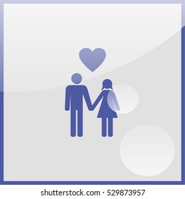 Man and woman icon.
