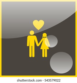 Man and woman icon.