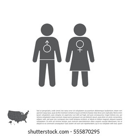 man and woman icon