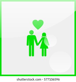 Man and woman icon.