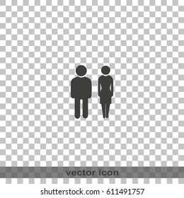Man and woman icon.