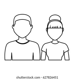 man and woman icon