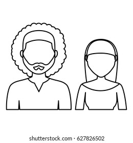man and woman icon