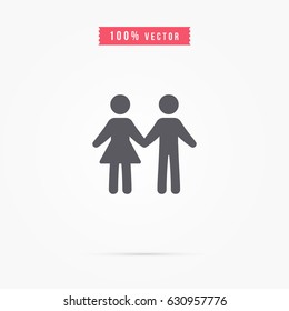 man and woman icon