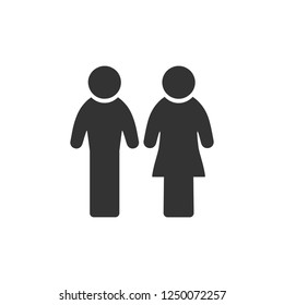 Man and Woman. Icon Flat