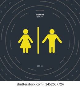 Man and Woman icon. Graphic elements for your design
