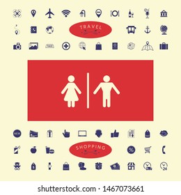 Man and Woman icon. Graphic elements for your design