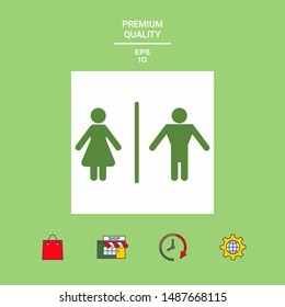 Man and Woman icon. Graphic elements for your design