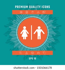 Man and Woman icon. Graphic elements for your design
