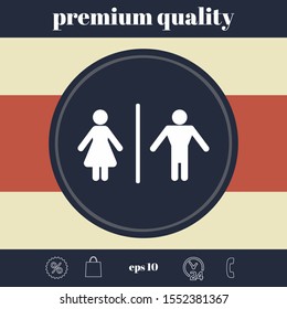 Man and Woman icon. Graphic elements for your design