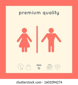 Man and Woman icon. Graphic elements for your design