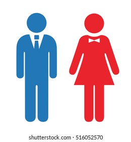 Man and woman icon. Man and woman sign. Couple man and woman vector icon.