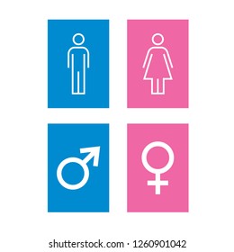 Man and Woman icon vector.