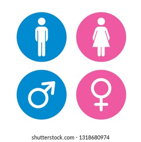 Man Woman Icon Vector Stock Vector (Royalty Free) 1341746150