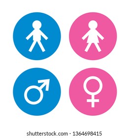 Man and Woman icon vector.