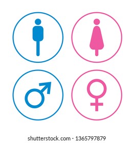 Man and Woman icon vector.