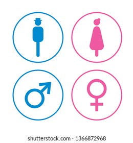 Man and Woman icon vector.