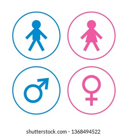 Man and Woman icon vector.