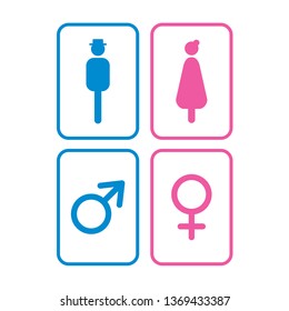 Man and Woman icon vector.