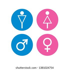 Man and Woman icon vector.
