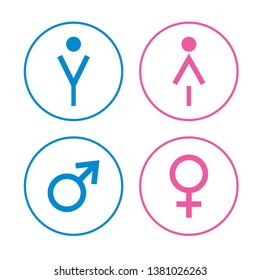 Man and Woman icon vector.