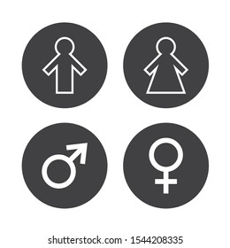 Man and Woman icon vector.