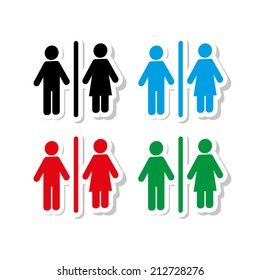 Man and  Woman icon - vector