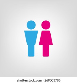 Man and Woman icon vector