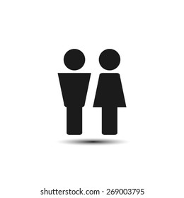 Man and Woman Icon Vector