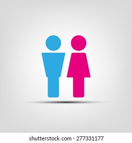 Man and Woman Icon Vector