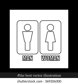 Man and Woman Icon Vector