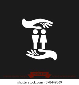 Man and Woman Icon Vector
