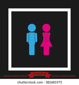 Man and Woman Icon Vector