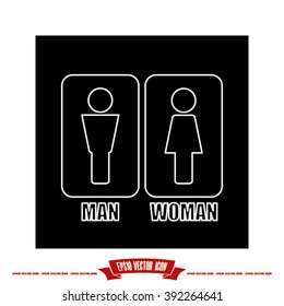Man and Woman Icon Vector