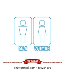 Man and Woman Icon Vector