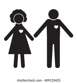 Man and Woman Icon Vector